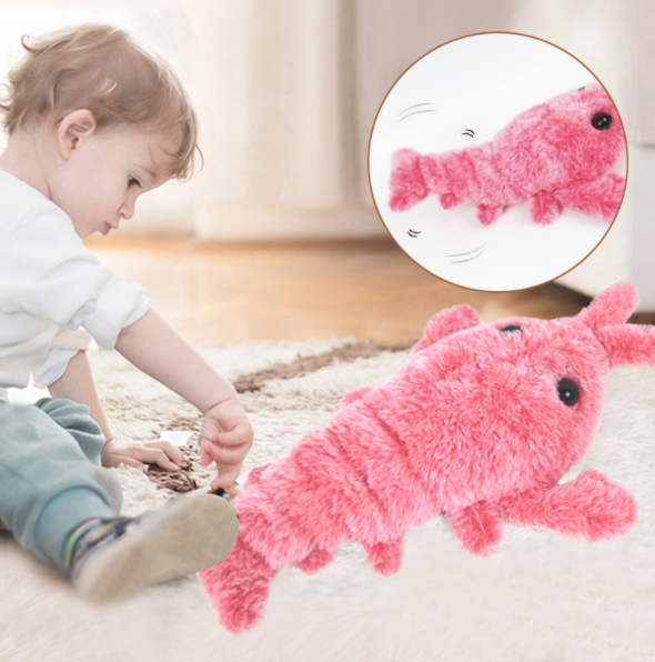 Electric Jumping Shrimp USB Charging Cat Toy