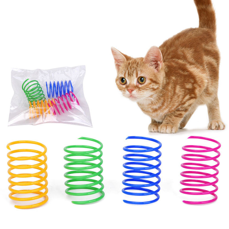 Interactive Plastic Spring(s) Cat Toy