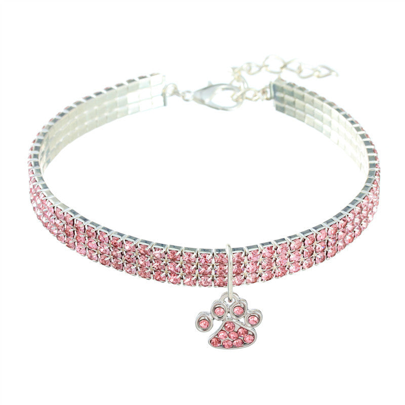 Pet Collar Diamond Mixed Color Necklace