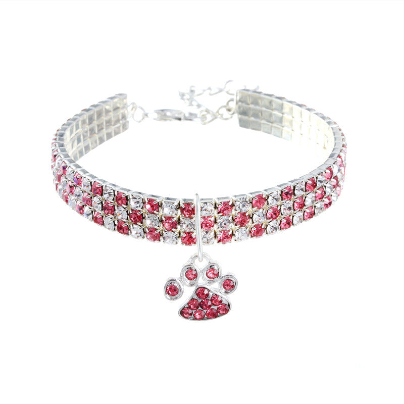 Pet Collar Diamond Mixed Color Necklace