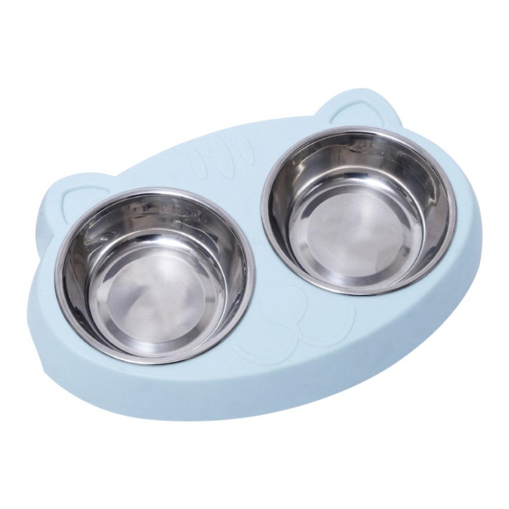 Stainless Steel Pet Double Bowls