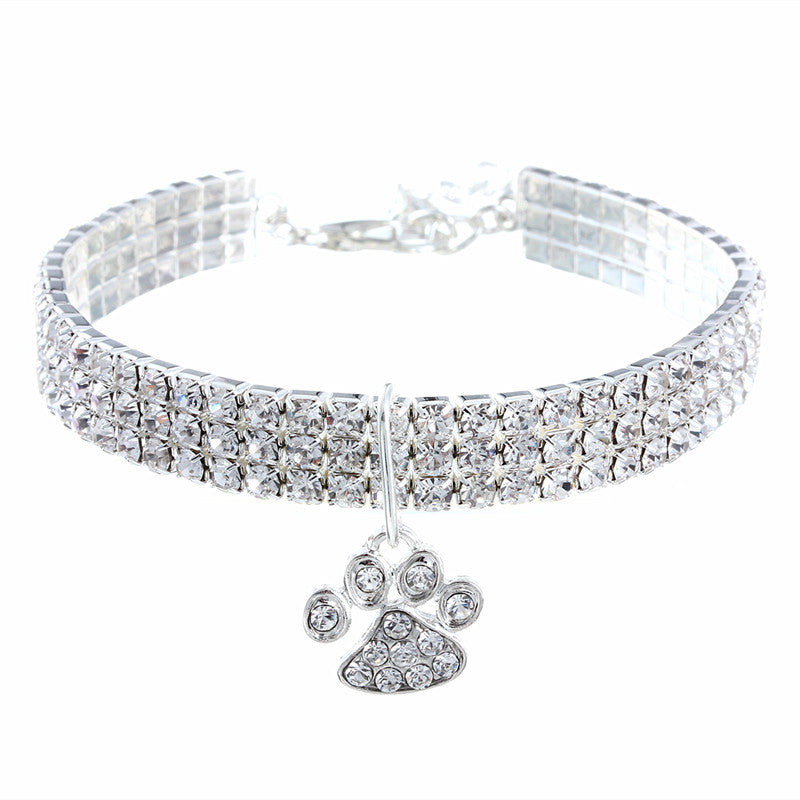 Pet Collar Diamond Mixed Color Necklace