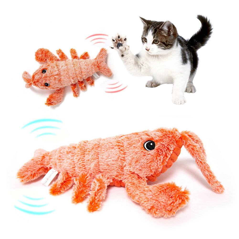 Electric Jumping Shrimp USB Charging Cat Toy