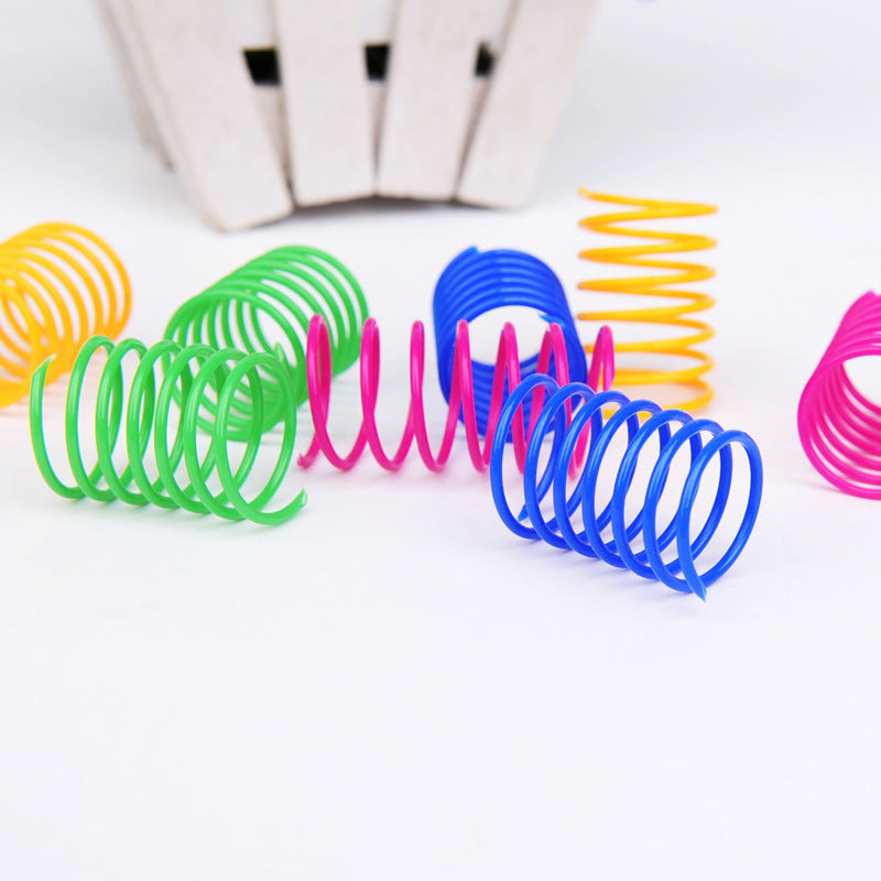 Interactive Plastic Spring(s) Cat Toy