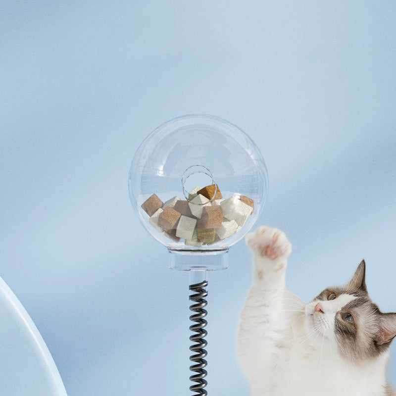 Cat Food 2 In 1 Toys Turntable Ball