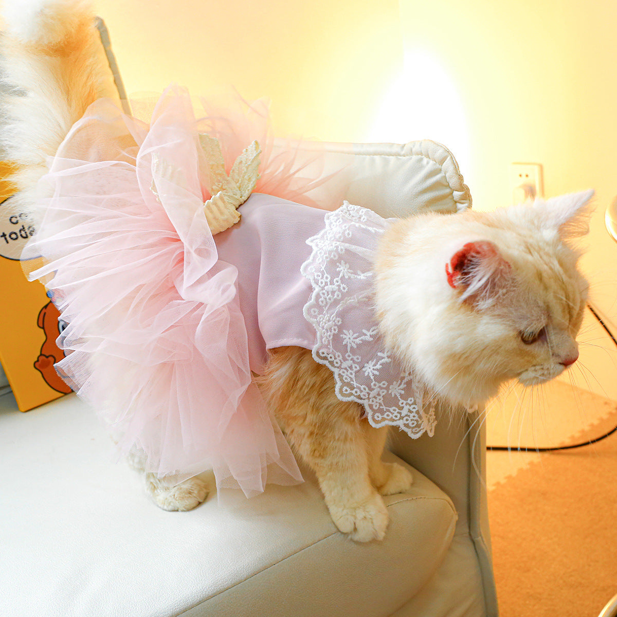 Pet Clothing Cat Clothes Lace Cat