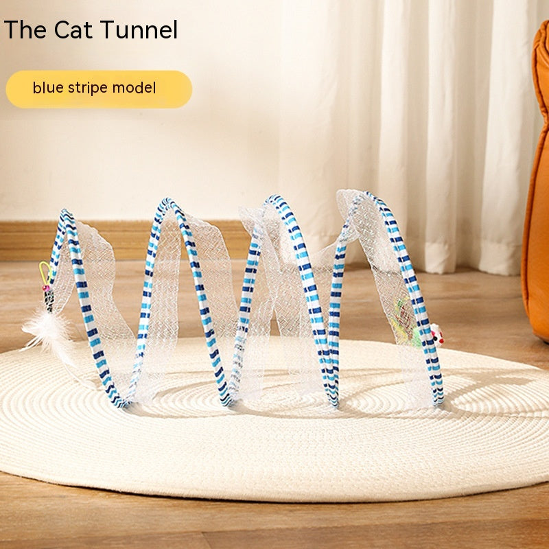 Foldable Cat Tunnel Telescopic Maze Toy